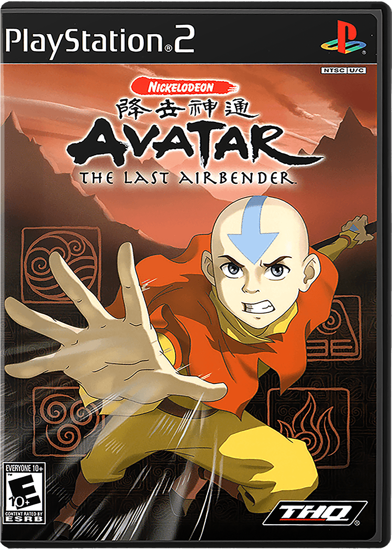 Avatar the Last Airbender box art for Playstation 2